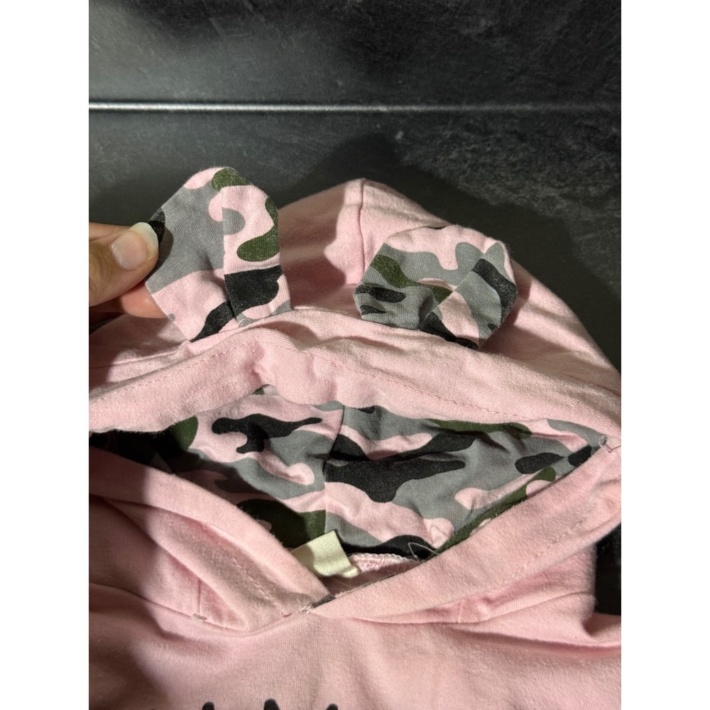 Baby Girls 3pc Camo Bundle Outfit Set 6-9M Mama's Bestie Hoodie Bodysuit Cute - Picture 5 of 13